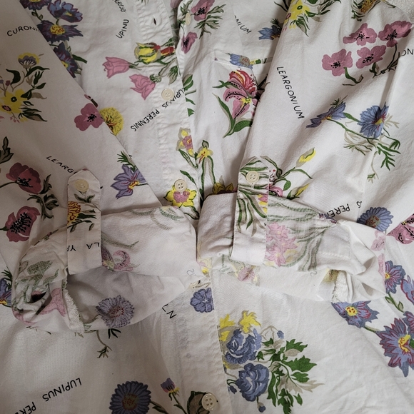 Vintage 90s American Eagle Floral Button Down - Picture 3 of 5